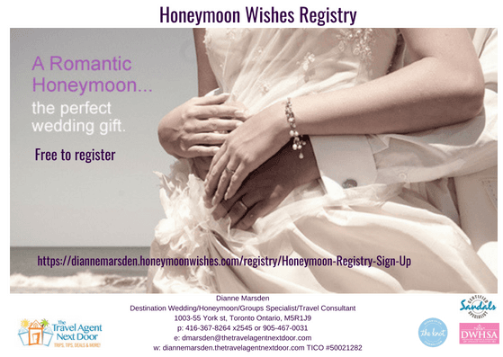 Honeymoon Wishes Registry - background banner